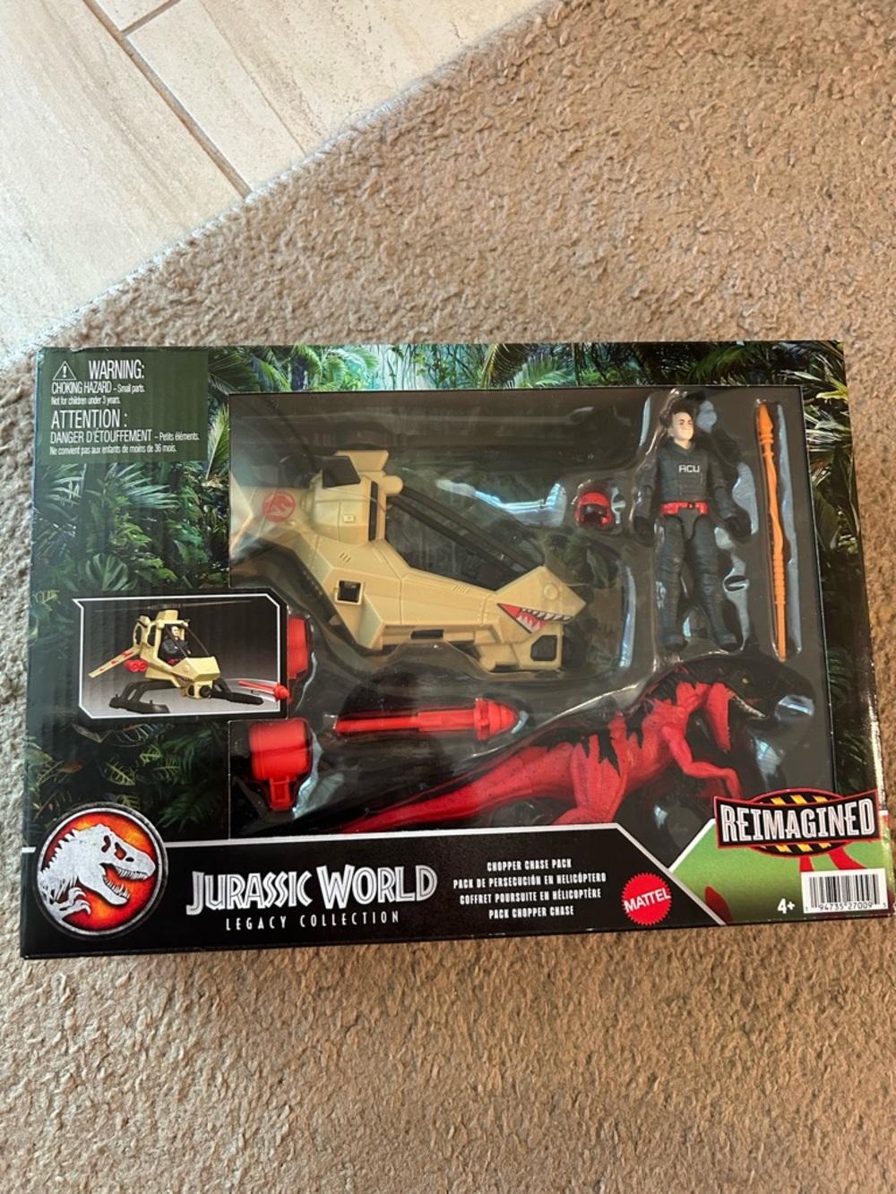 Jurassic World Legacy Collection Dino Helicopter Playset - Mattel Chopper Chase